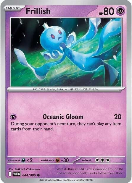Image for Frillish (044/086) (WHT) - Pokemon