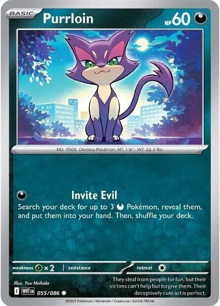 Image for Purrloin (055/086) (WHT) - Pokemon