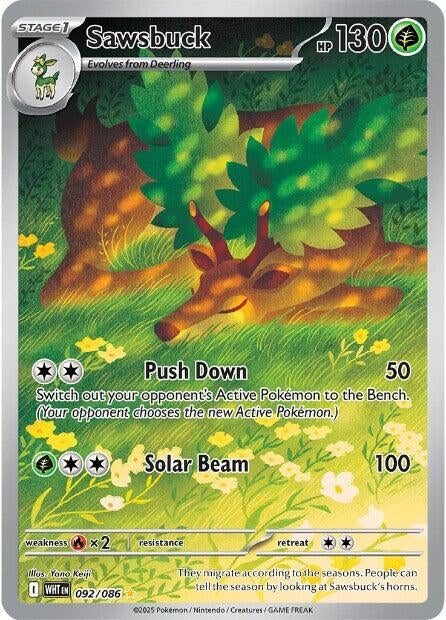 Image for Sawsbuck (092/086) (WHT) - Pokemon