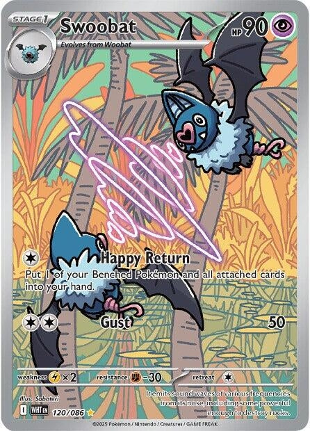 Image for Swoobat (120/086) (WHT) - Pokemon