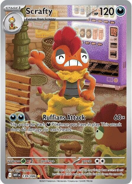 Image for Scrafty (139/086) (WHT) - Pokemon