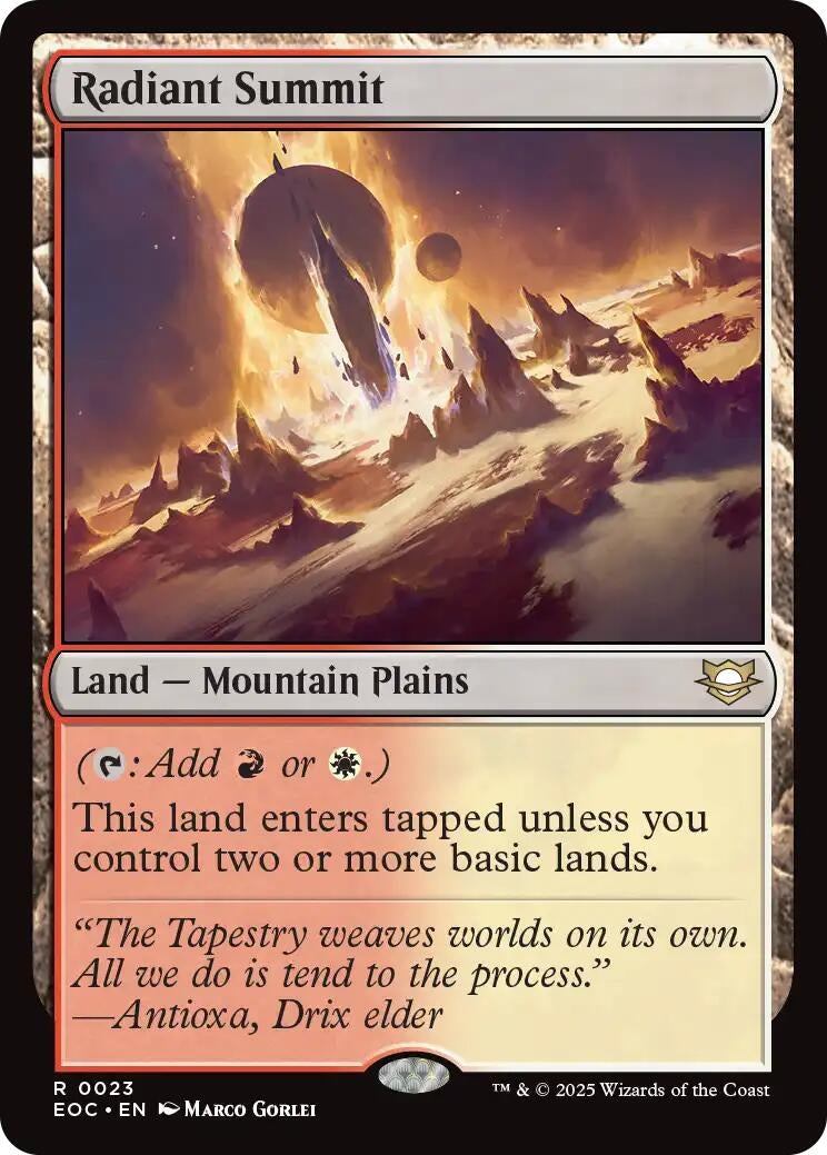 Image for Radiant Summit (23) (EOC) - Magic: The Gathering