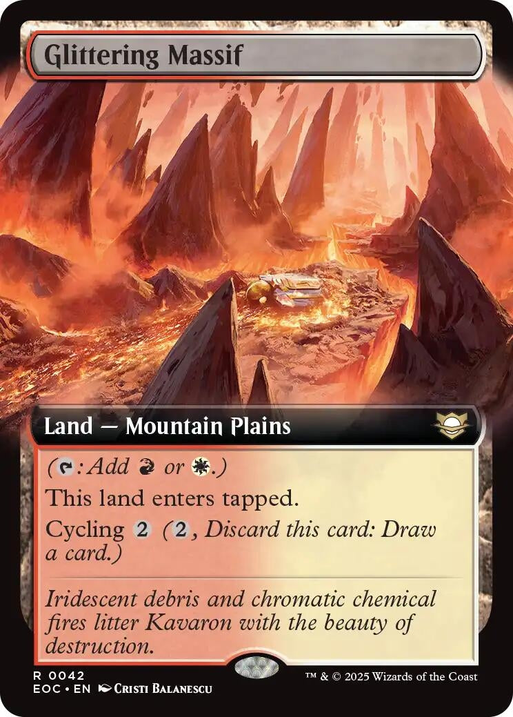 Image for Glittering Massif (Extended Art) (42) (EOC) - Magic: The Gathering
