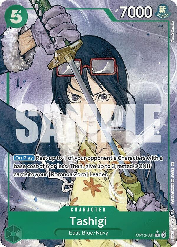 Image for Tashigi (Alternate Art) (OP12-031) (OP12) - One Piece Card Game