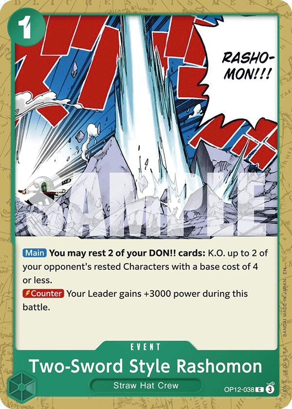 Image for Two-Sword Style Rashomon (OP12-038) (OP12) - One Piece Card Game
