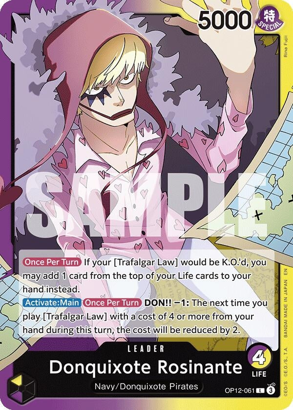 Image for Donquixote Rosinante (061) (OP12-061) (OP12) - One Piece Card Game
