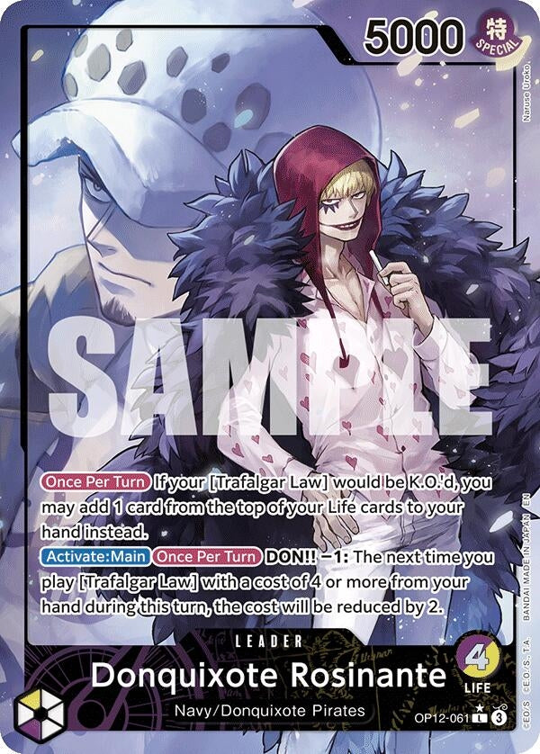 Image for Donquixote Rosinante (061) (Alternate Art) (OP12-061) (OP12) - One Piece Card Game