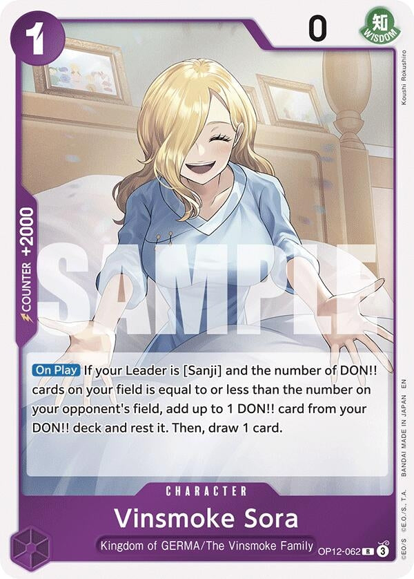 Image for Vinsmoke Sora (OP12-062) (OP12) - One Piece Card Game