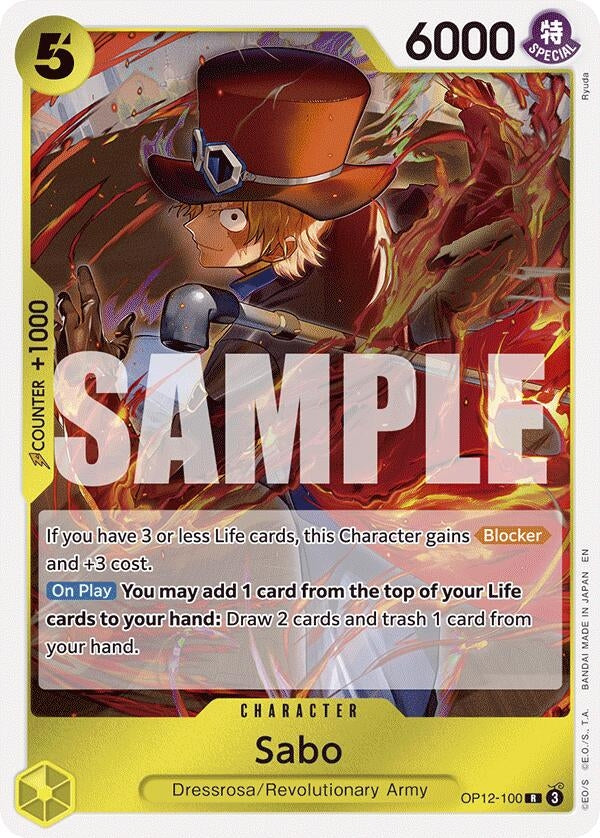 Image for Sabo (OP12-100) (OP12) - One Piece Card Game