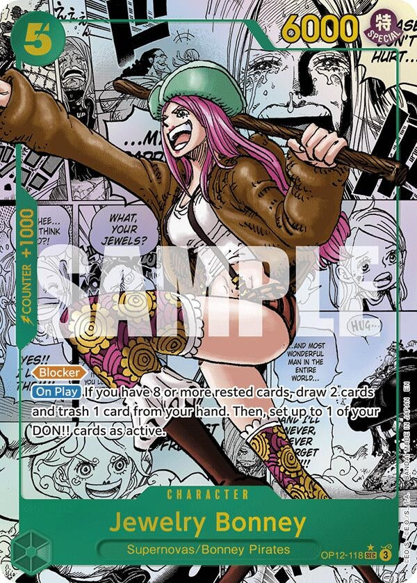 Image for Jewelry Bonney (118) (Manga) (OP12-118) (OP12) - One Piece Card Game