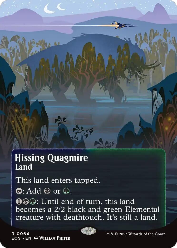 Image for Hissing Quagmire (0064) (Borderless) (64) (EOS) - Magic: The Gathering