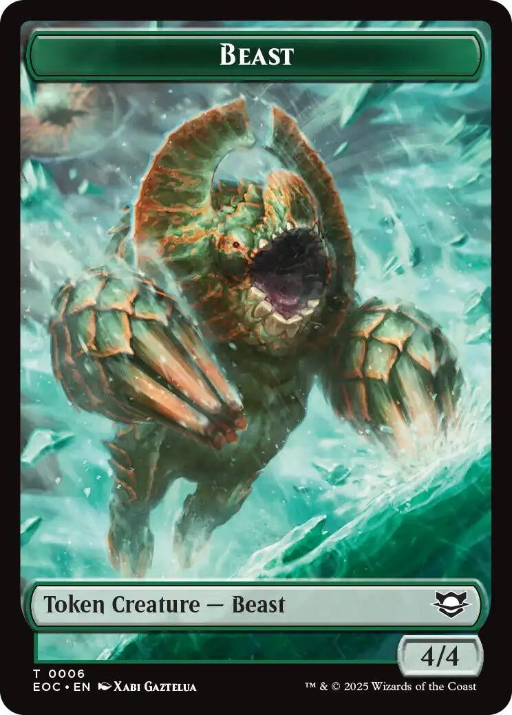 Image for Beast (0006) // Pest Double-Sided Token (6 // 9) (EOC) - Magic: The Gathering