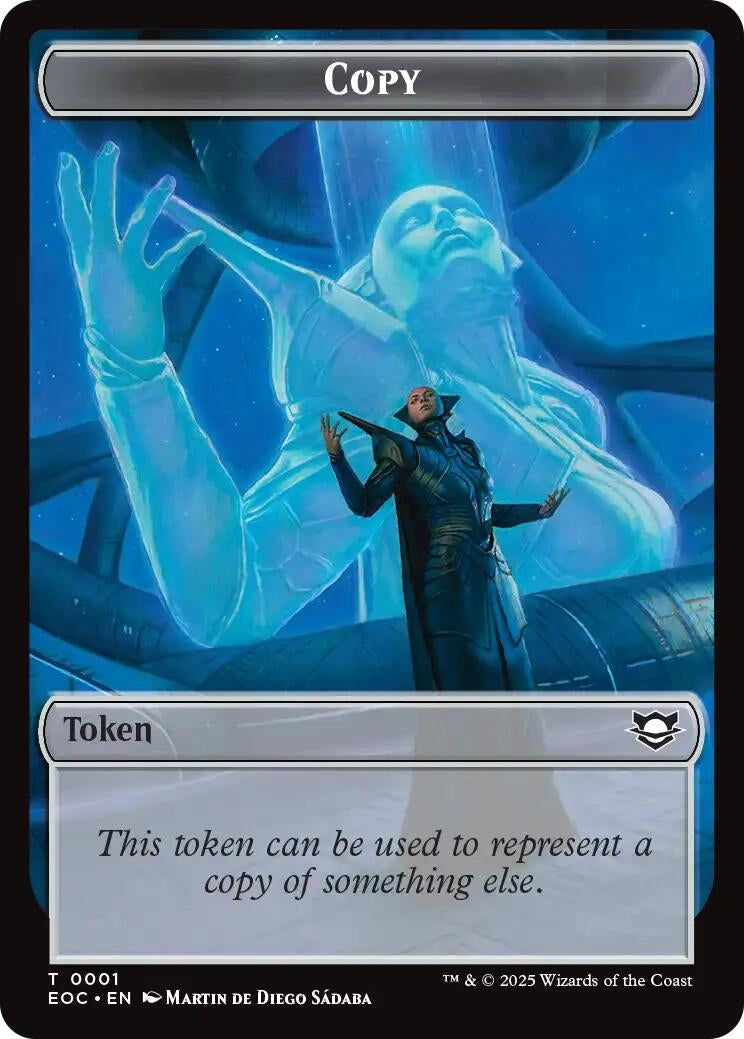 Image for Copy // Clue Double-Sided Token (1 // 10) (EOC) - Magic: The Gathering