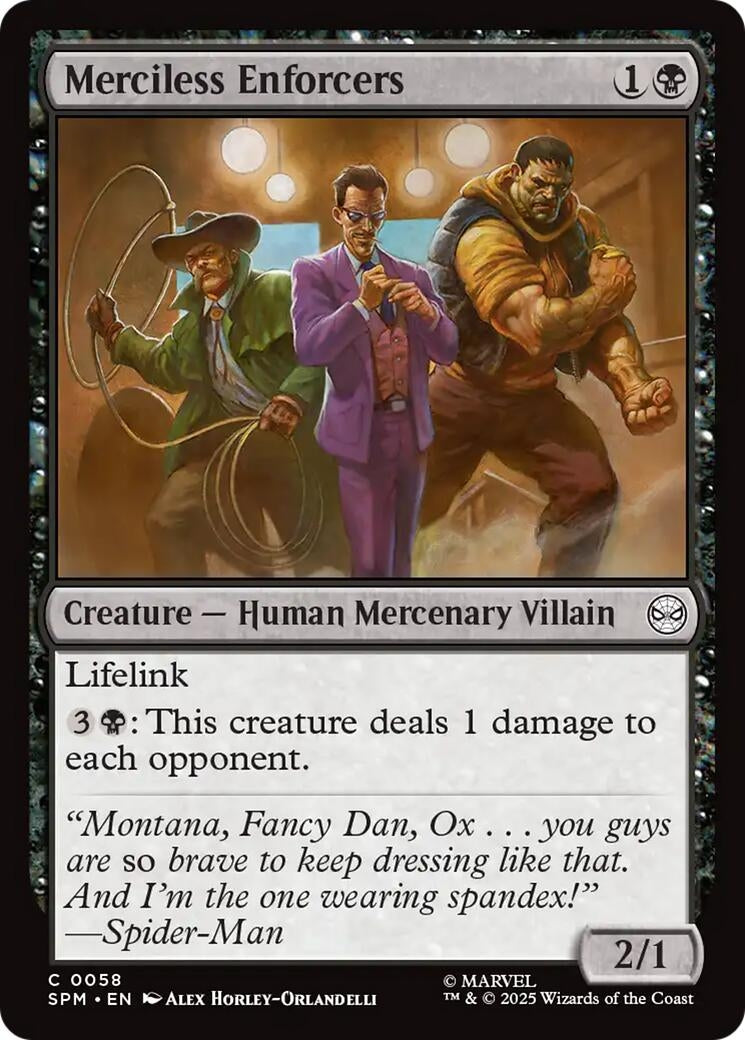 Image for Merciless Enforcers (58) (SPM) - Magic: The Gathering