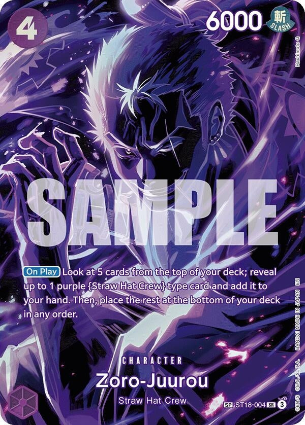 Image for Zoro-Juurou (SP) (ST18-004) (OP12) - One Piece Card Game