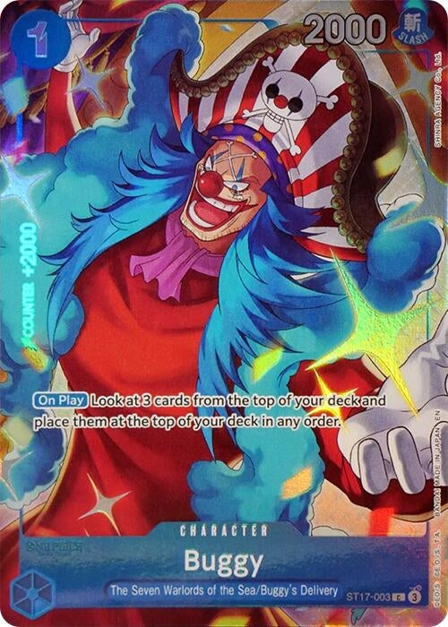 Image for Buggy (Seven Warlords of the Sea Binder Set) (ST17-003) (OP-PR) - One Piece Card Game