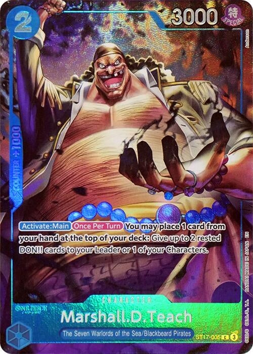 Image for Marshall.D.Teach (Seven Warlords of the Sea Binder Set) (ST17-005) (OP-PR) - One Piece Card Game