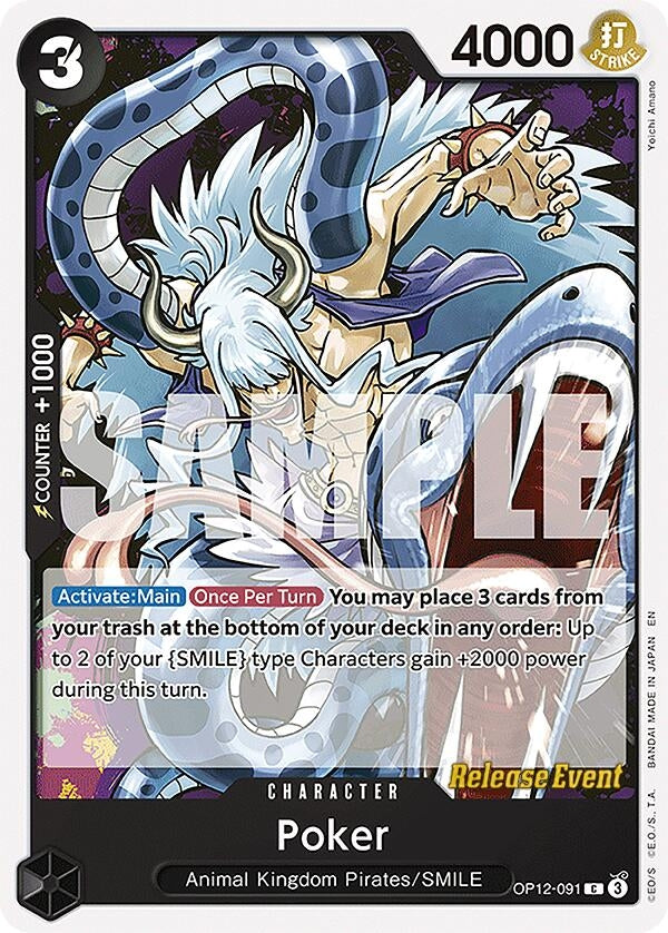 Image for Poker (OP12-091) (OP12 RE) - One Piece Card Game