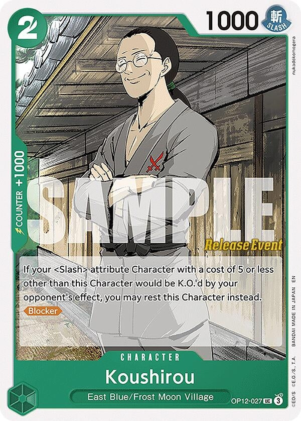 Image for Koushirou (OP12-027) (OP12 RE) - One Piece Card Game