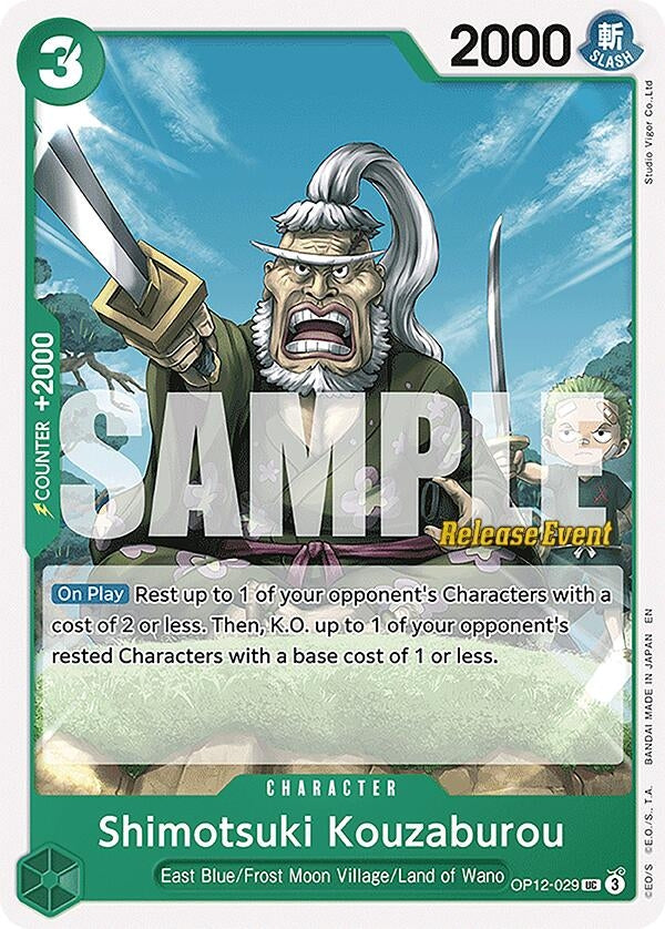 Image for Shimotsuki Kouzaburou (OP12-029) (OP12 RE) - One Piece Card Game