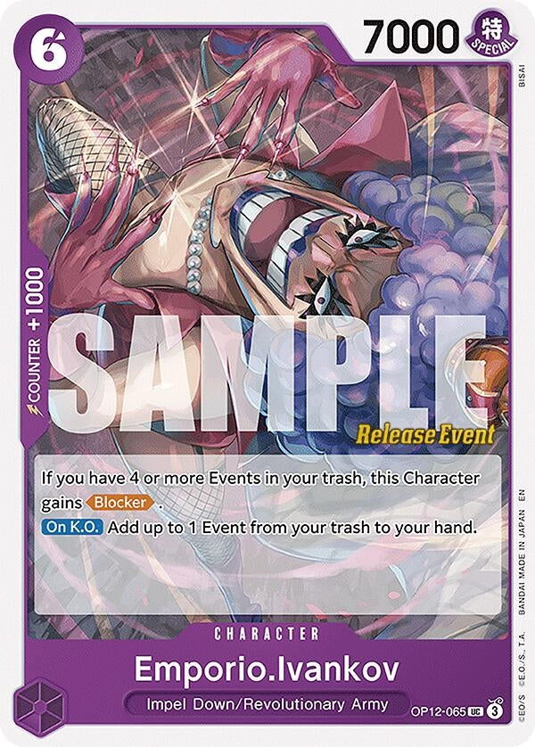 Image for Emporio.Ivankov (065) (OP12-065) (OP12 RE) - One Piece Card Game
