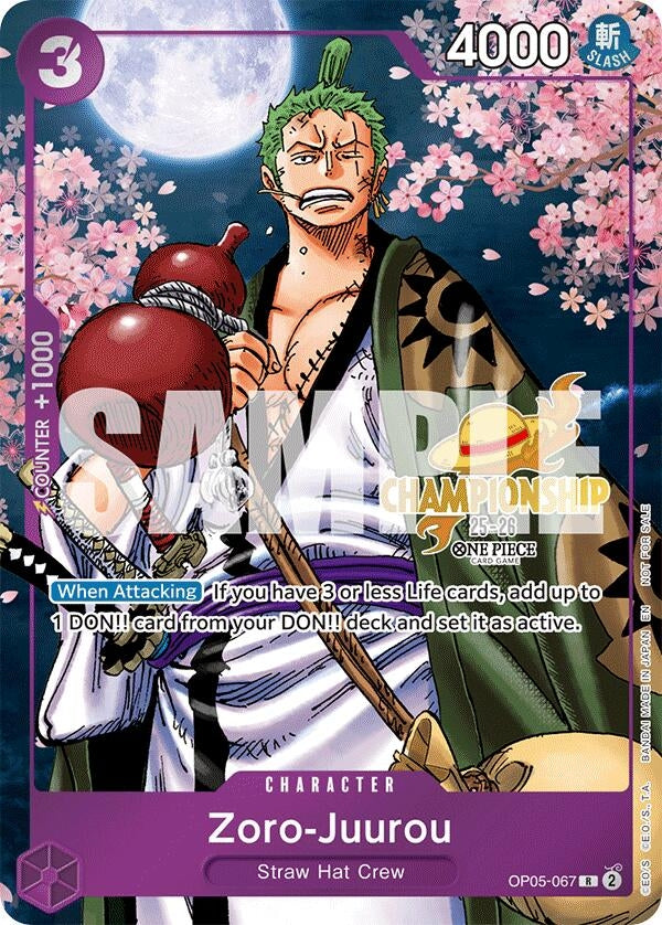 Image for Zoro-Juurou (CS 25-26 Event Pack) (OP05-067) (OP-PR) - One Piece Card Game