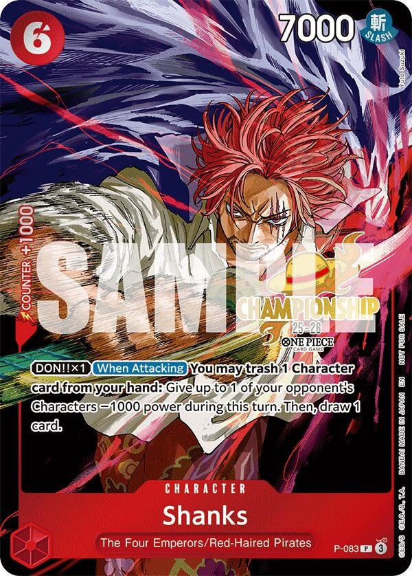 Image for Shanks (CS 25-26 Event Pack) (P-083) (OP-PR) - One Piece Card Game