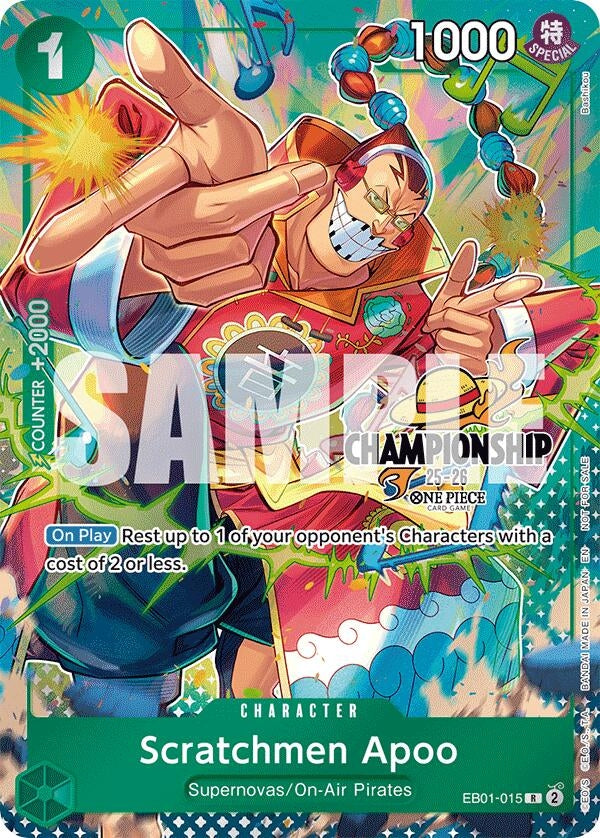 Image for Scratchmen Apoo (CS 25-26 Celebration Pack) (EB01-015) (OP-PR) - One Piece Card Game