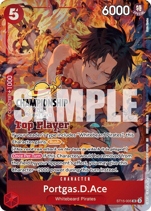 Image for Portgas.D.Ace (CS 25-26 Top Player Pack) (ST15-005) (OP-PR) - One Piece Card Game