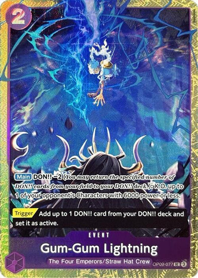 Gum-Gum Lightning (Premium Card Collection -Best Selection Vol. 4-) - OP09-077 - Uncommon