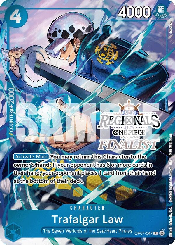 Image for Trafalgar Law (Online Regional Finalist Card Set 2025 Vol.2) (OP07-047) (OP-PR) - One Piece Card Game