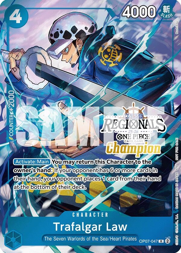 Image for Trafalgar Law (Online Regional Champion Card Set 2025 Vol.2) (OP07-047) (OP-PR) - One Piece Card Game