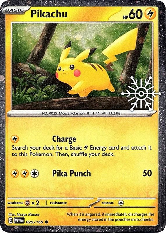 Pikachu (Holiday Calendar 2025) - 025/165 - Holo Promo