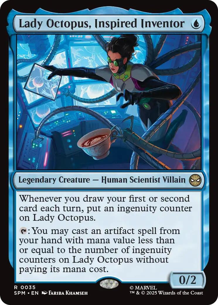 Image for Lady Octopus, Inspired Inventor (35) (SPM) - Magic: The Gathering