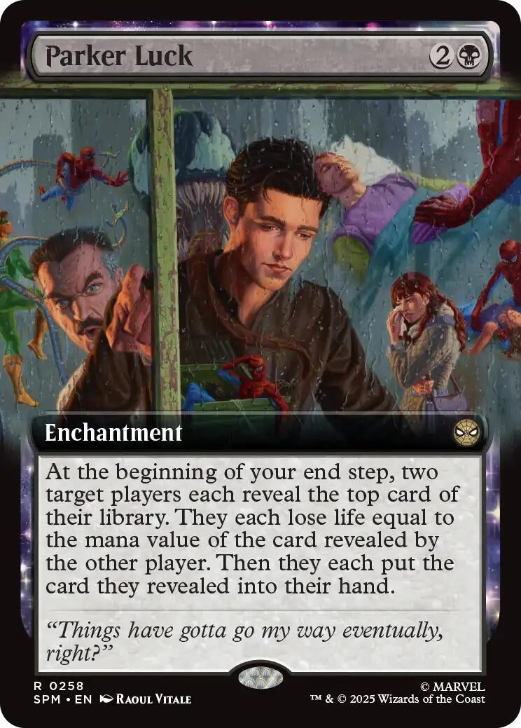 Image for Parker Luck (Extended Art) (258) (SPM) - Magic: The Gathering