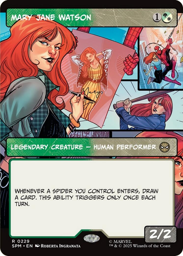 Image for Mary Jane Watson (Borderless) (229) (SPM) - Magic: The Gathering