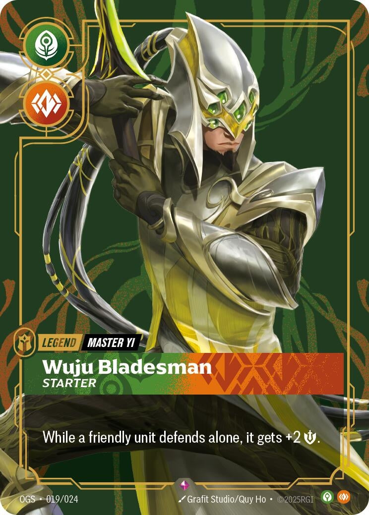 Image for Master Yi - Wuju Bladesman (Starter) (019/024) (OGS) - Riftbound: League of Legends Trading Card Game