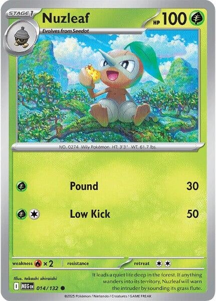 Image for Nuzleaf (014/132) (MEG) - Pokemon