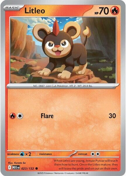 Image for Litleo (023/132) (MEG) - Pokemon