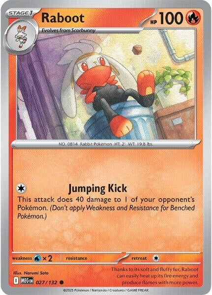 Image for Raboot (027/132) (MEG) - Pokemon