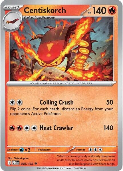 Image for Centiskorch (030/132) (MEG) - Pokemon