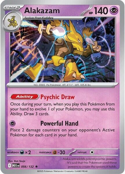 Image for Alakazam (056/132) (MEG) - Pokemon