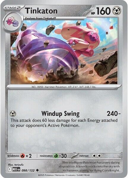 Image for Tinkaton (098/132) (MEG) - Pokemon