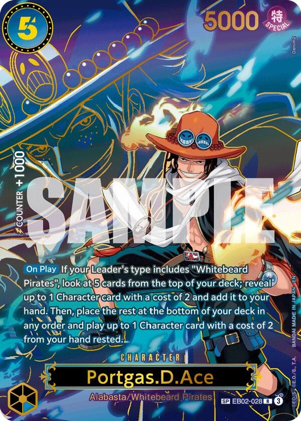 Image for Portgas.D.Ace - EB02-028 (SP) (EB02-028) (OP13) - One Piece Card Game