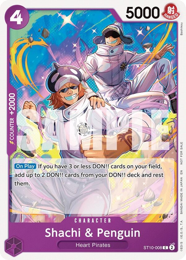 Image for Shachi & Penguin (Tournament Pack 2025 Vol. 4) (ST10-008) (OP-PR) - One Piece Card Game
