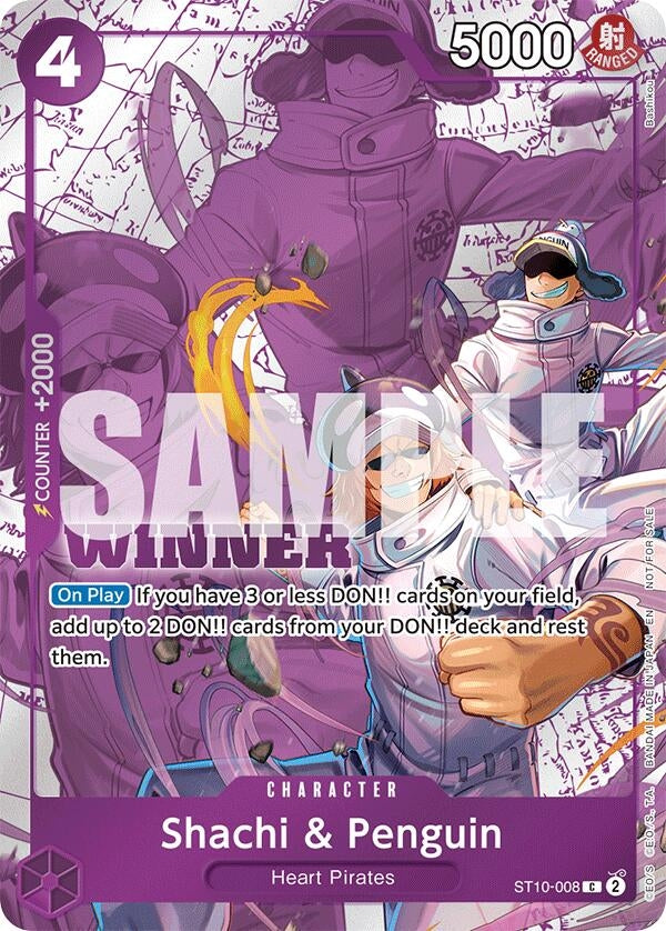Image for Shachi & Penguin (Winner Pack 2025 Vol. 4) (ST10-008) (OP-PR) - One Piece Card Game