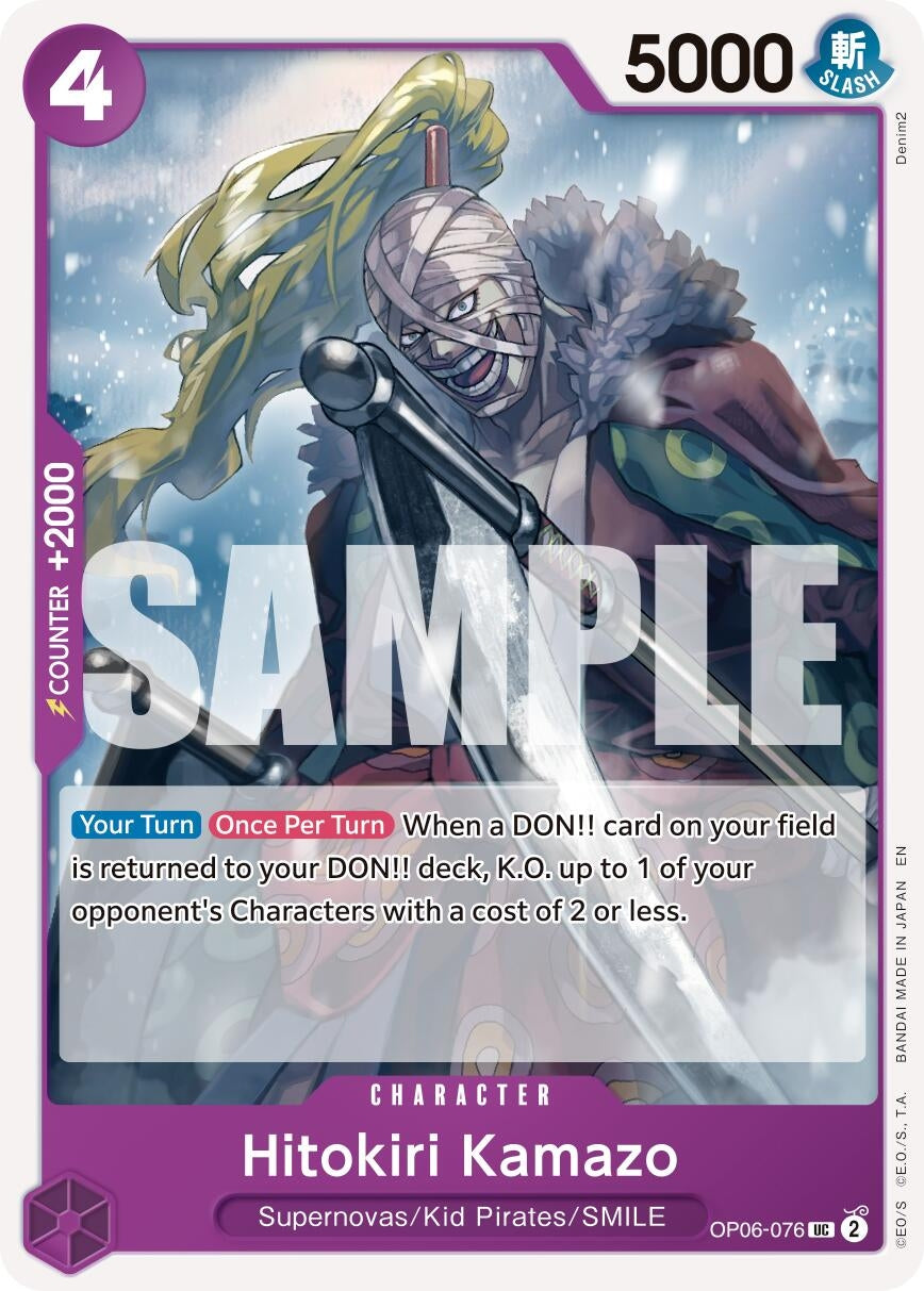 Image for Hitokiri Kamazo (Reprint) (OP06-076) (PRB-02) - One Piece Card Game