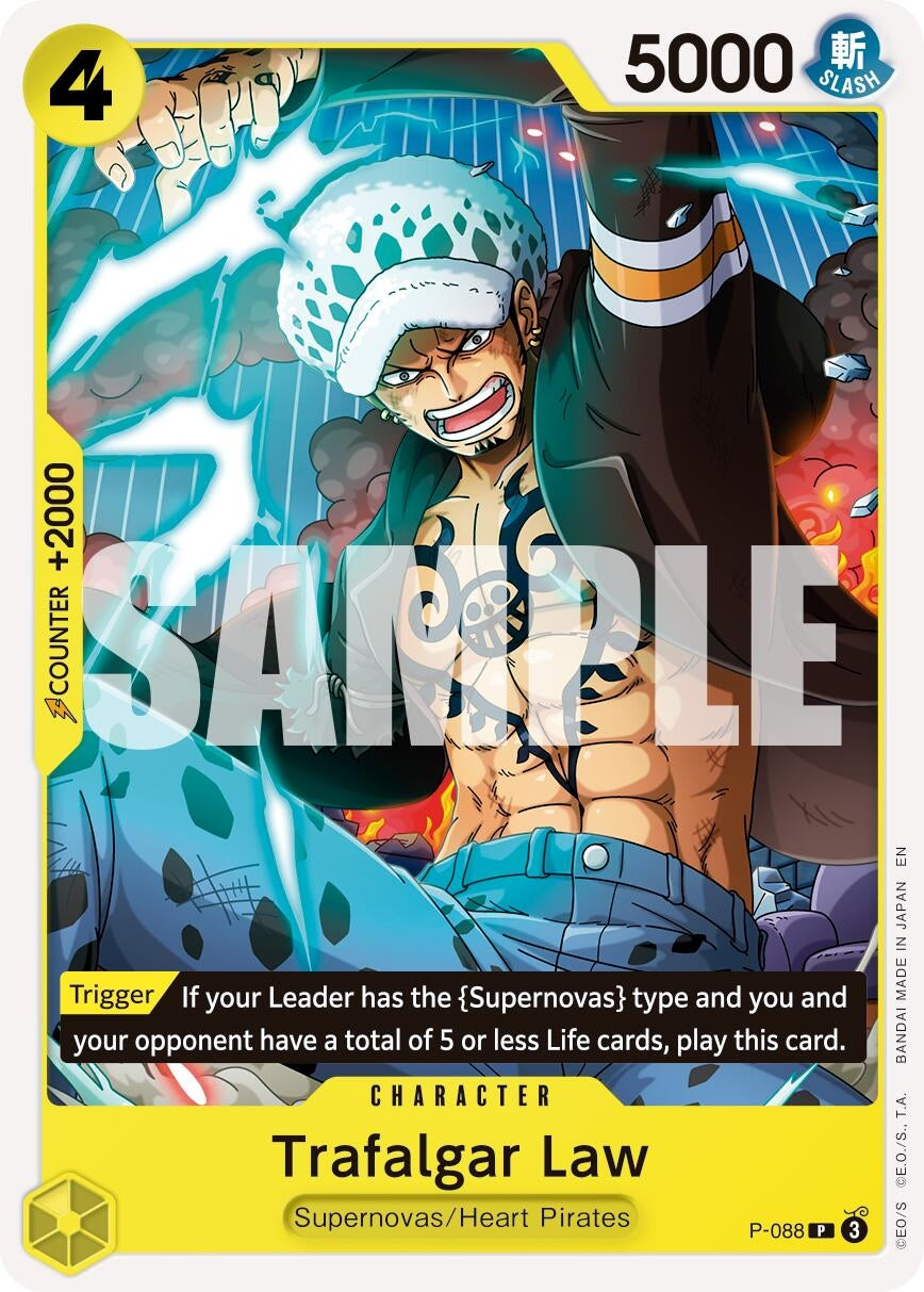Image for Trafalgar Law -  P-088 (Reprint) (P-088) (PRB-02) - One Piece Card Game