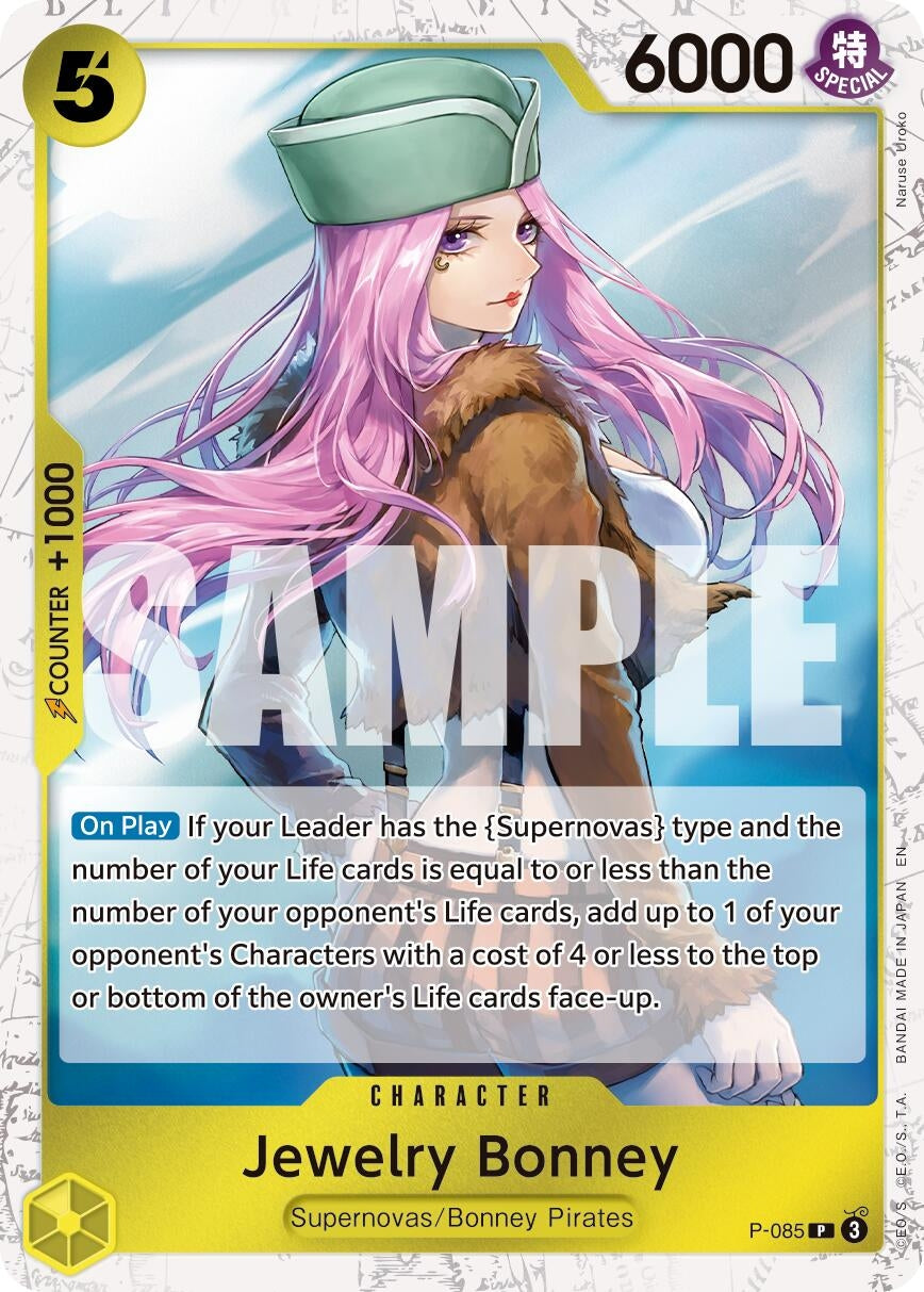 Image for Jewelry Bonney - P-085 (Pirate Foil) (P-085) (PRB-02) - One Piece Card Game