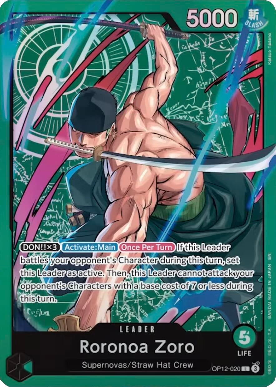 Image for Roronoa Zoro - OP12-020 (Zoro Deck) (OP12-020) (LT-01) - One Piece Card Game